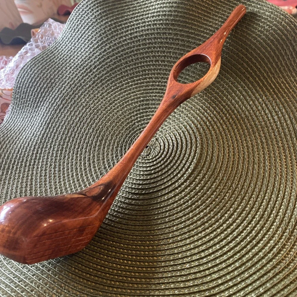 Golf Club Wine Bottle Holder Solid Wood Unique Decor